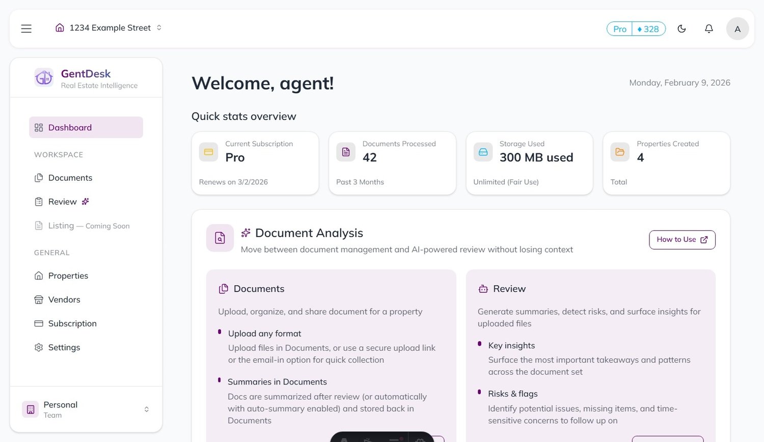 Gentdesk Dashboard Screenshot